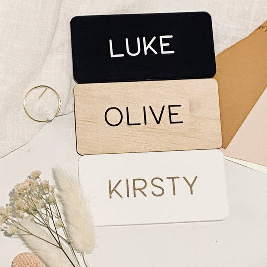 Rectangle Acrylic Plate/Place Card