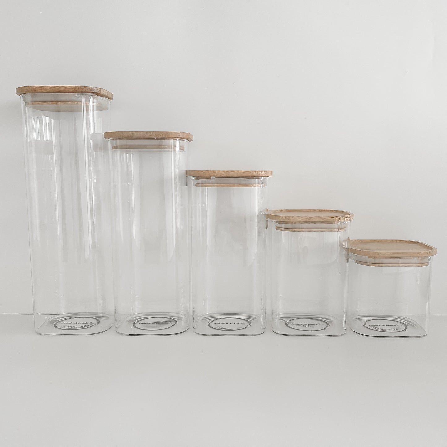 Basic Glass & Bamboo Pantry Pack